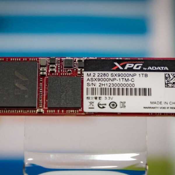 ADATA выпустила SSD c интерфейсом PCIe NVMe (121A0462)