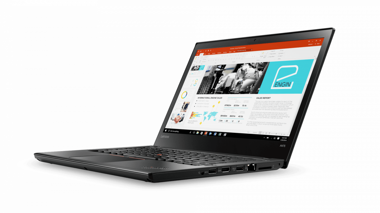 Lenovo выпустила ноутбуки ThinkPad на процессорах AMD PRO (02 Thinkpad A475 14inch Hero Shot Front facing left PPT)