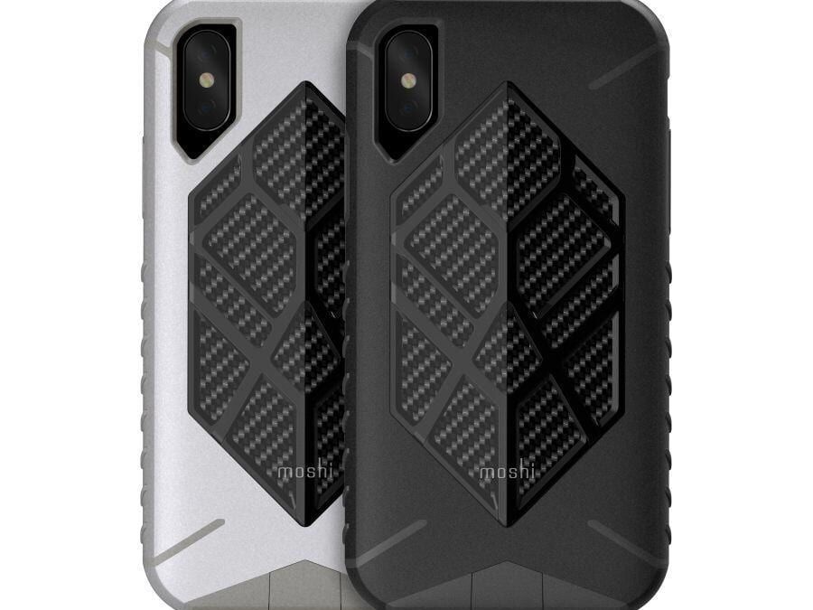 Чехлы Moshi для iPhone 8 и iPhone X с дизайном из карбона