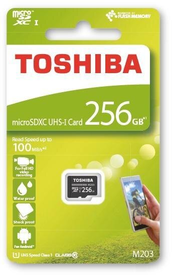 IFA 2017. Toshiba представила защищённую карту microSD 5 Toshiba microSD M203 box 256GB