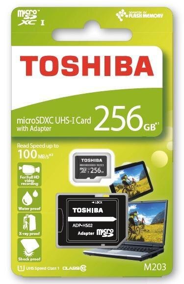 IFA 2017. Toshiba представила защищённую карту microSD 4 Toshiba microSD M203 box 256GB adapter