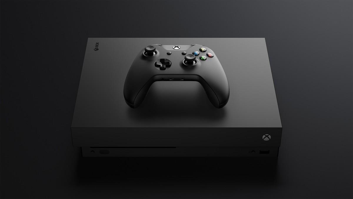 Microsoft открыла предзаказ на Xbox One X (xbox one x console controller fronttilt top)