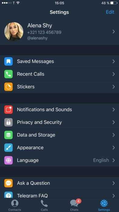 Telegram выпустил альтернативный клиент для iOS (Telegram 3)