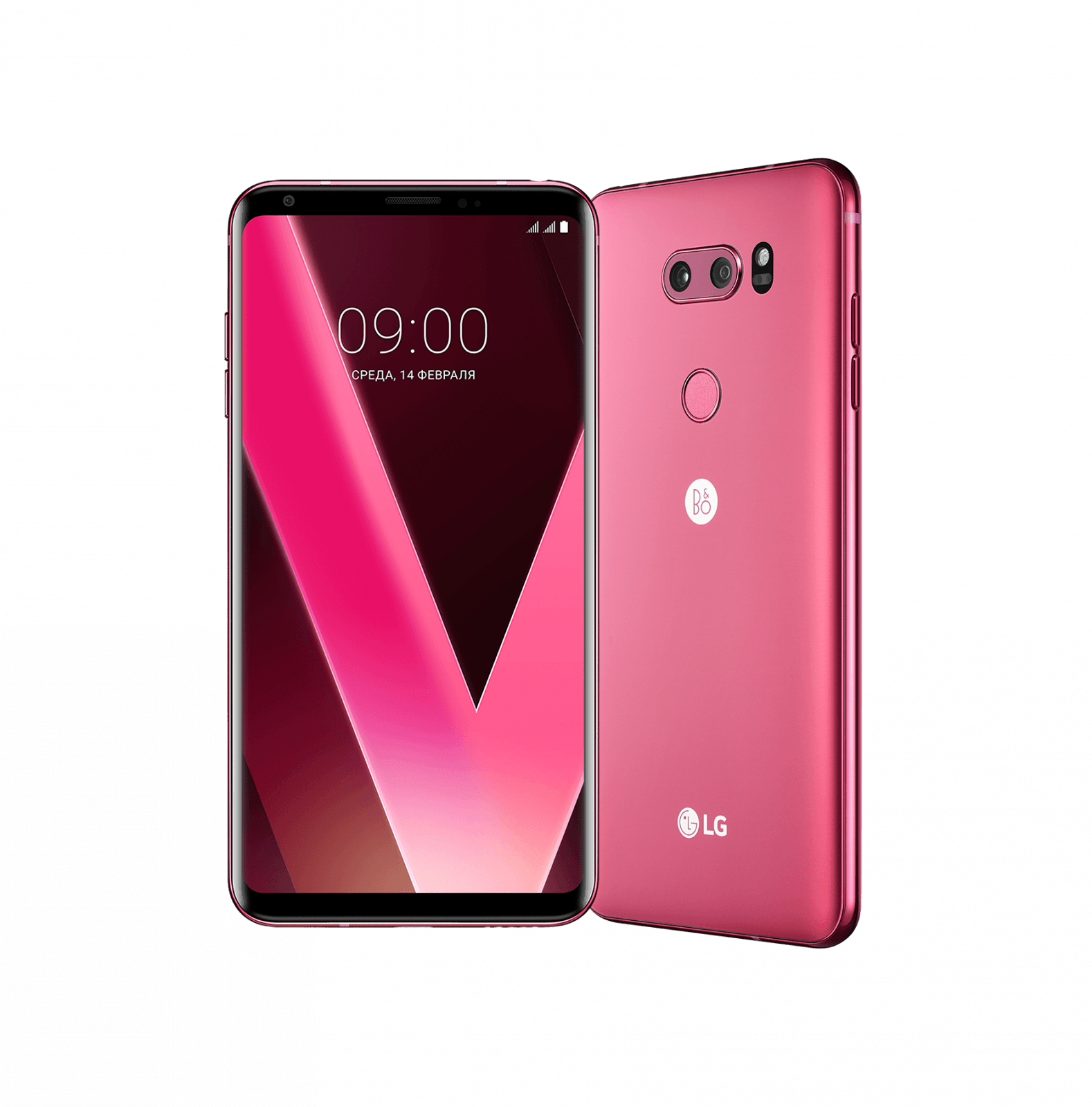 Малиновый LG V30+ вышел в России (LG V30 Pair Shot 2 RR on shot)