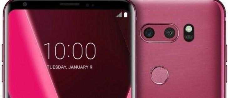 Малиновый LG V30+ вышел в России (gsmarena 000)