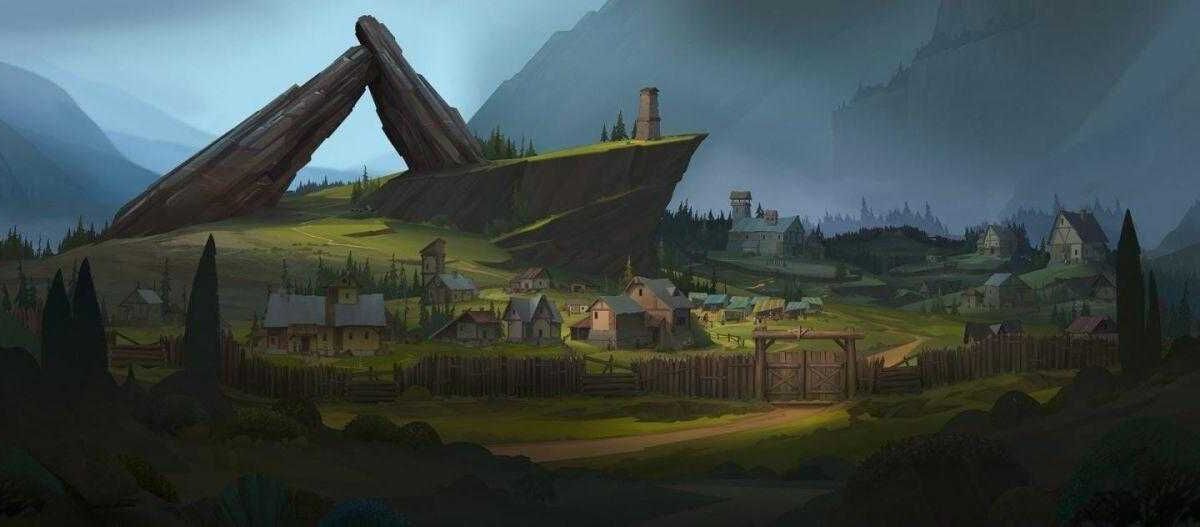 Иллюстрация из игры Rainbow Six Siege с забором и домами