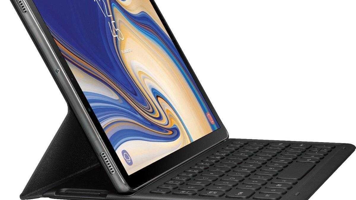 Samsung Galaxy Tab S4 с клавиатурой и стилусом