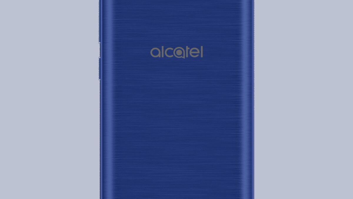 Задняя часть смартфона Alcatel 1 с синеватым цветом