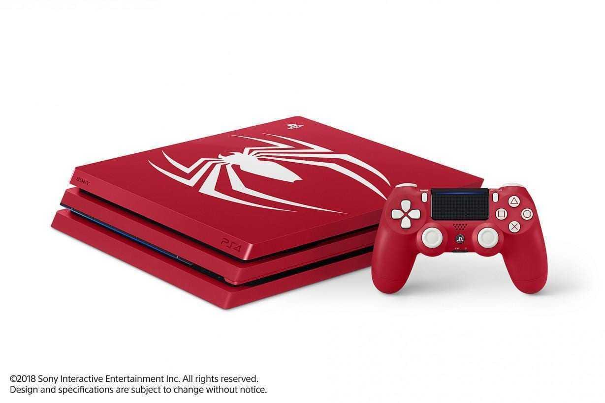 Sony анонсировала лимитированную красную версию PS4 с Человеком-Пауком (limited edition marvels spider man ps4 pro bundle product shot 09 ps4 us 19jul18)