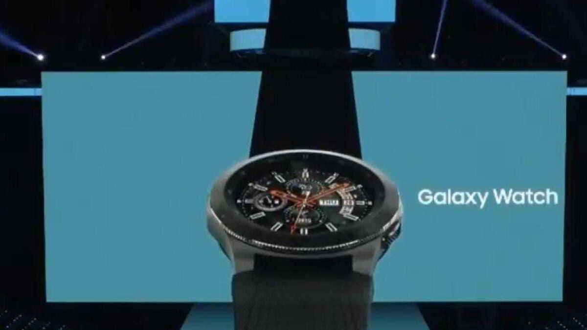 Умные часы Galaxy Watch с круглым дисплеем и цифрами