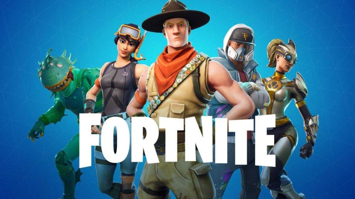 Sony добавит кроссплатформенный мультиплеер для Fortnite 1 Айфон с логотипом Fortnite и персонажами на экране на заднем плане