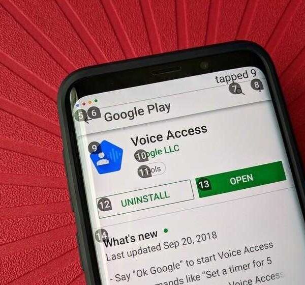 Google запустил приложение Voice Access (google voice access running play store listing)