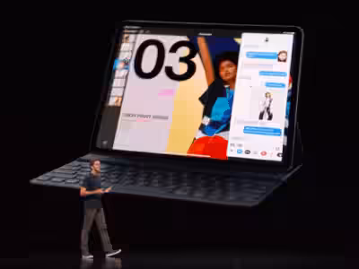 Презентация нового iPad с клавиатурой и стилусом