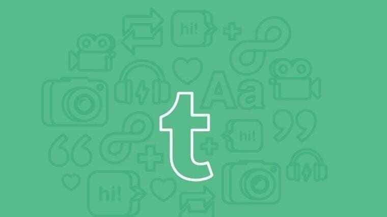Tumblr удален из App Store из-за детской порнографии 1 Логотип Tumblr на фоне иконок голосового сообщения и камеры