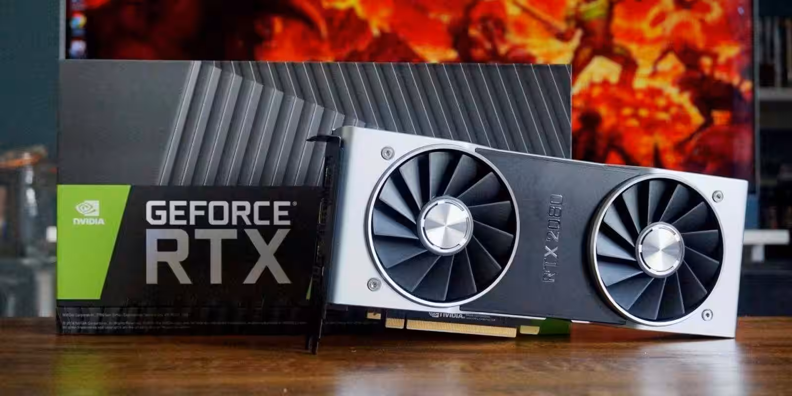 Видеокарта NVIDIA GeForce RTX 2080 Ti в боковом виде