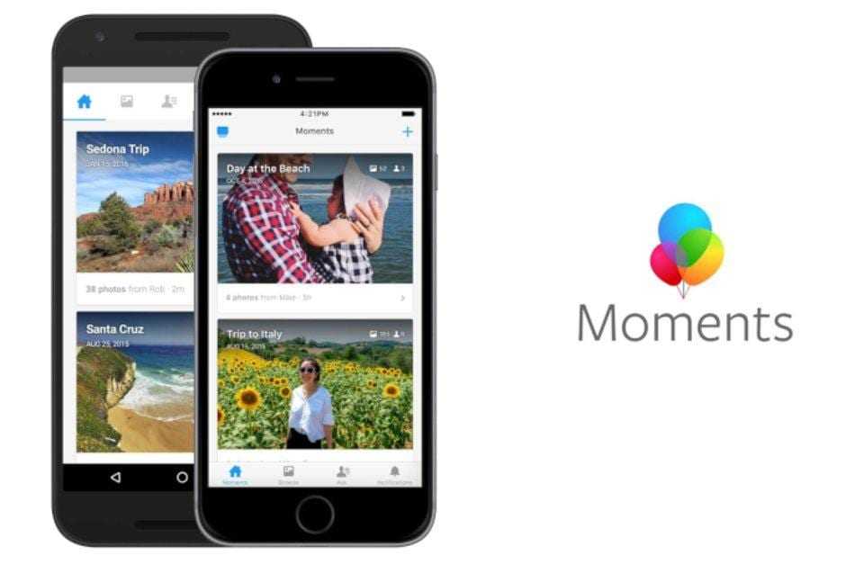 Facebook закрывает сервис для фотографий Moments (Facebook kills off Moments app due to lack of interest)