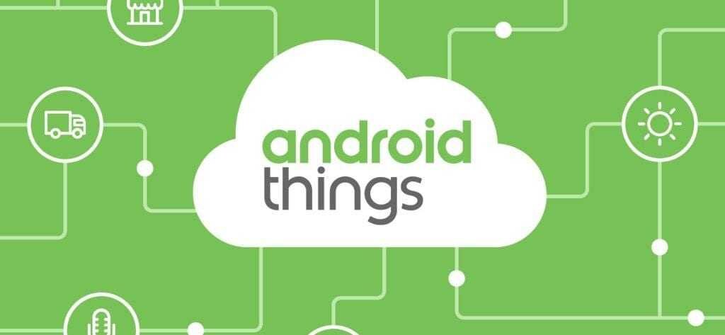 Google переформатирует Android Things 5 Логотип Android Things внутри облака на зеленом фоне