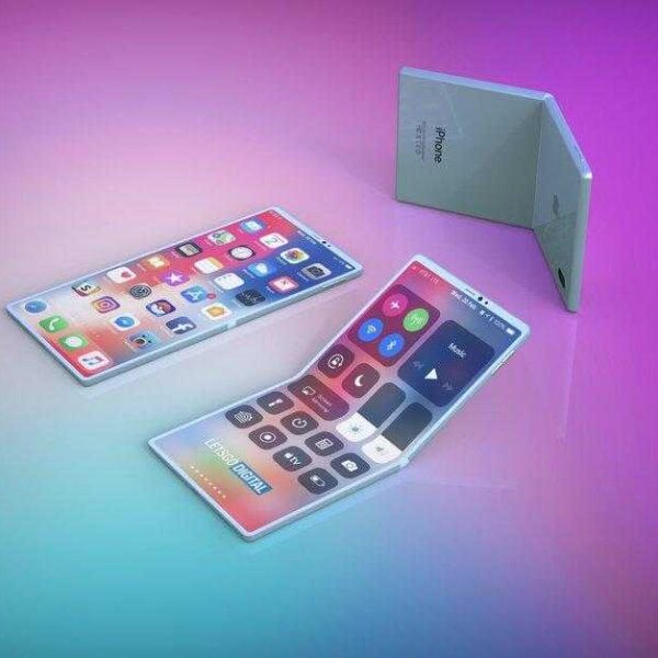 Так может выглядеть складной смартфон Apple (Apple foldable smartphone concept)