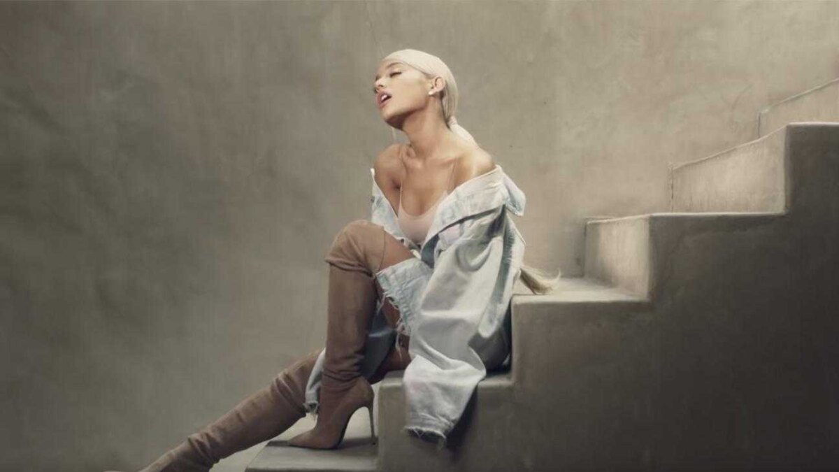 ariana grande sweetener stairs video screengrab h 2018