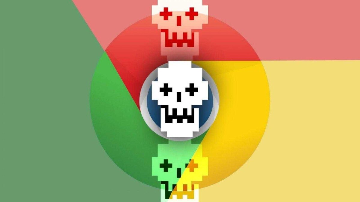 google chrome skull