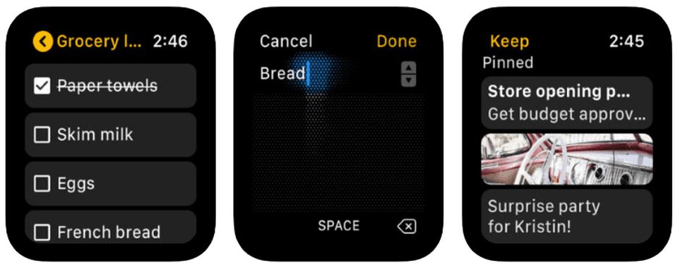 google is back on apple watch with note taking app keep