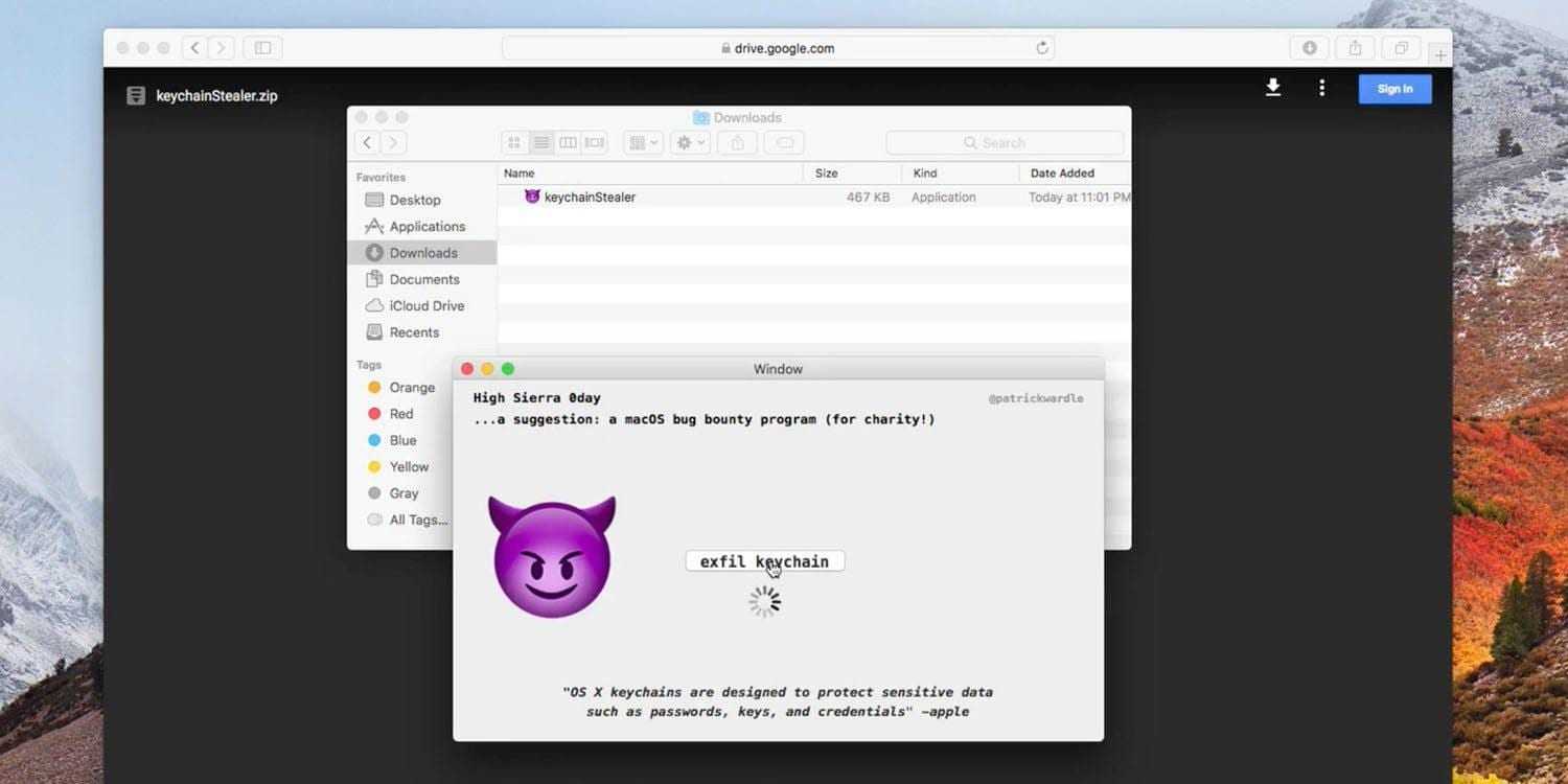 Эксплойт на MacOS может получить доступ к системным паролям (keychain)