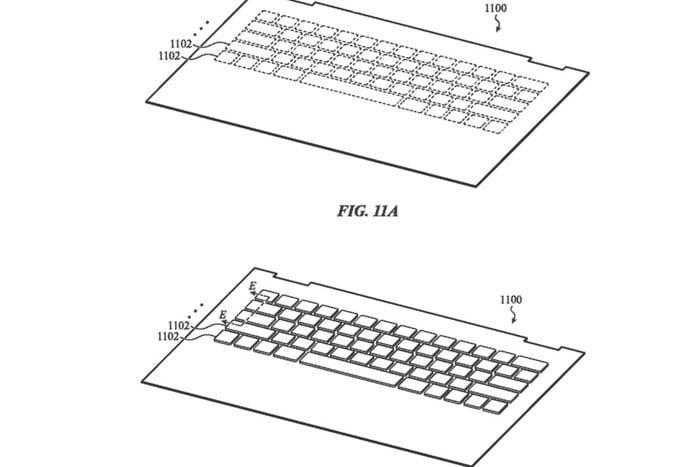 Apple запатентовала трансформируемую стеклянную клавиатуру для MacBook (screen shot 2019 01 31 at 5 15 55 pm 700x467 c)