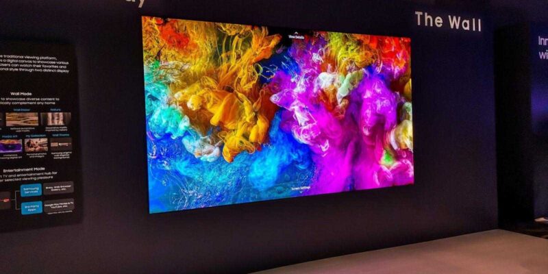 Samsung собирается делать беспроводные телевизоры (2019 samsung the wall)