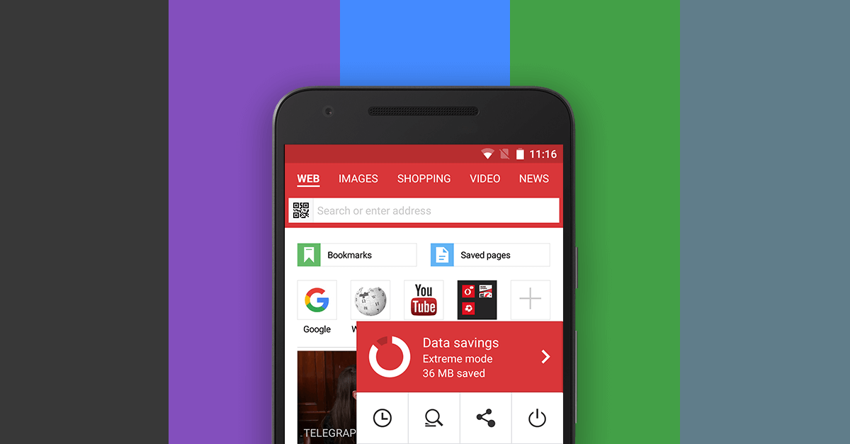 Opera добавила бесплатный и безлимитный VPN в приложение для Android 2 color themes in opera mini for android
