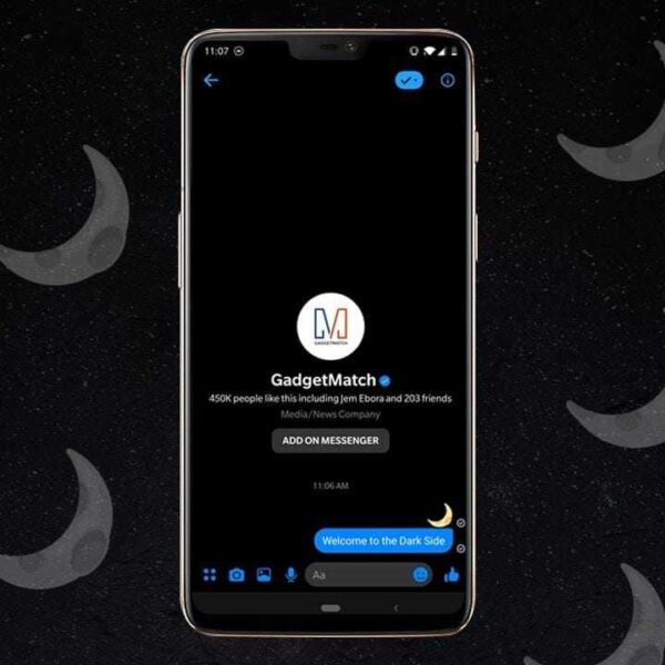 Как включить секретный темный режим Facebook Messenger на Android (gadgetmatch 20190302 dark mode)