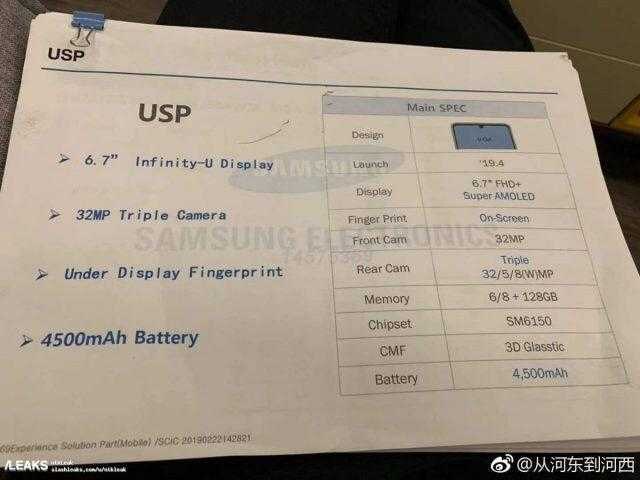 galaxy a60 config leak 640x480 1
