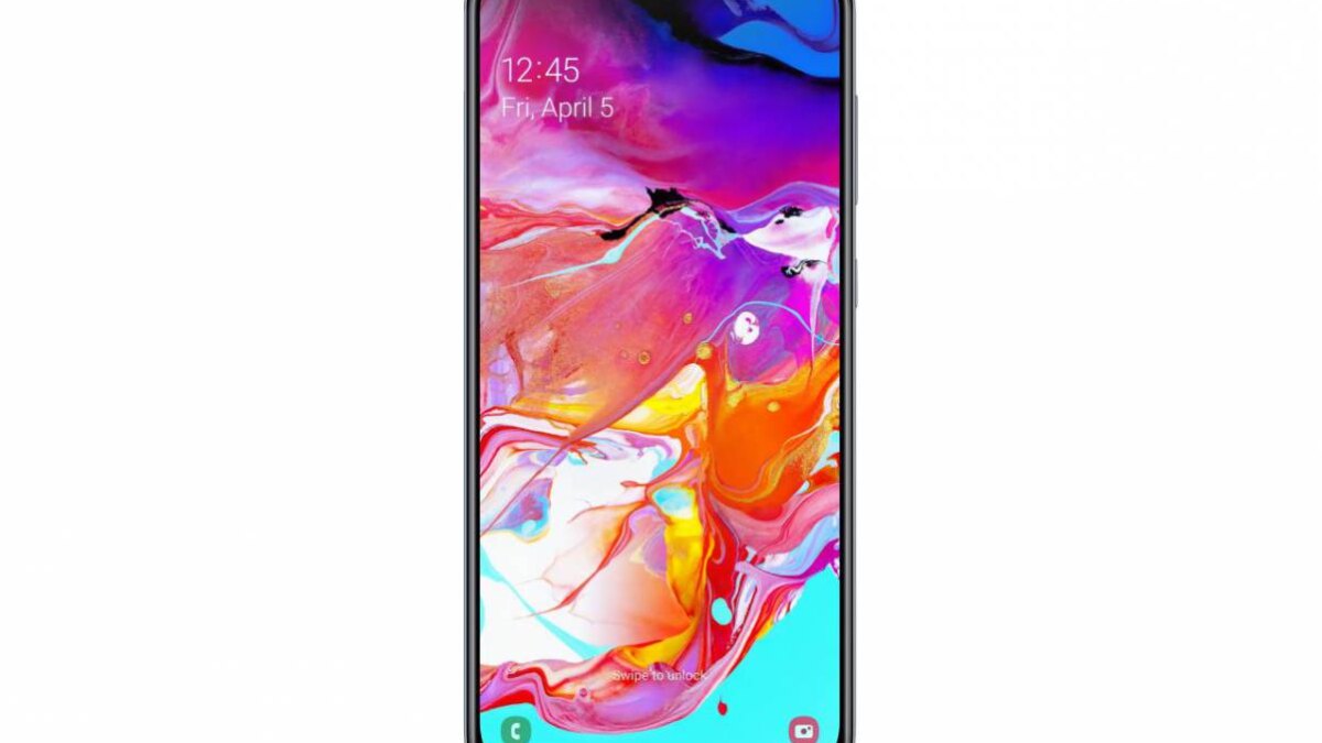 Смартфон Samsung Galaxy A70 с ярким дисплеем и интерфейсом