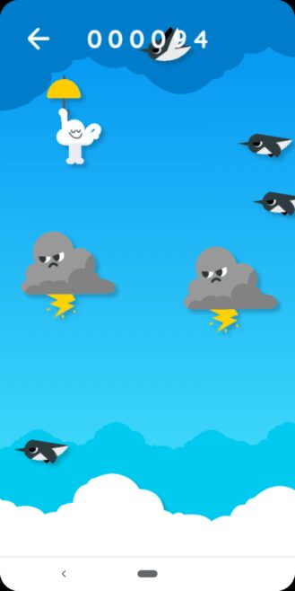 У Google появилась новая игра-пасхалка, похожая на Flappy Bird 9 google offline game floaty cloud 4 329x658 1