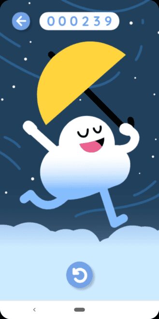 У Google появилась новая игра-пасхалка, похожая на Flappy Bird 8 google offline game floaty cloud 5 329x658 1