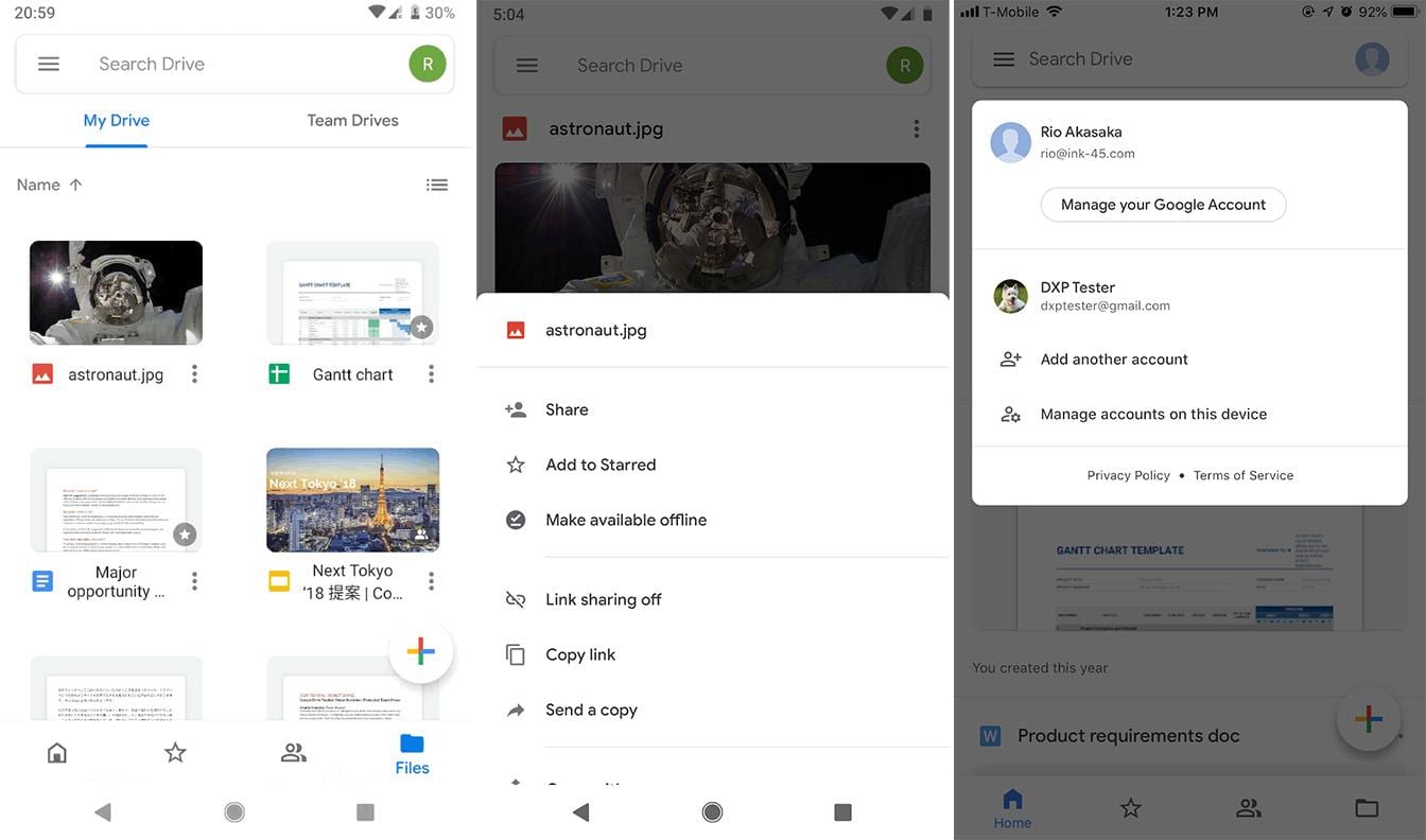 Google выпускает обновление Google Drive с Material Design для iOS и Android (new drive)