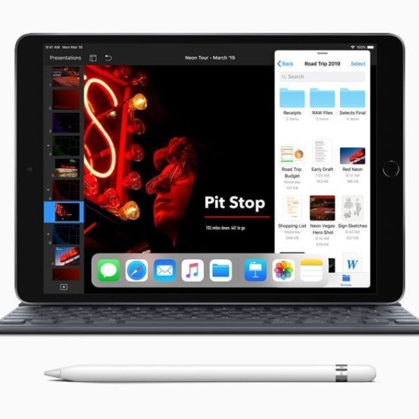 Apple неожиданно представила новый iPad Air и iPad mini c процессором A12 (new ipad air with smart keyboard apple pencil 03192019 big.jpg.large)
