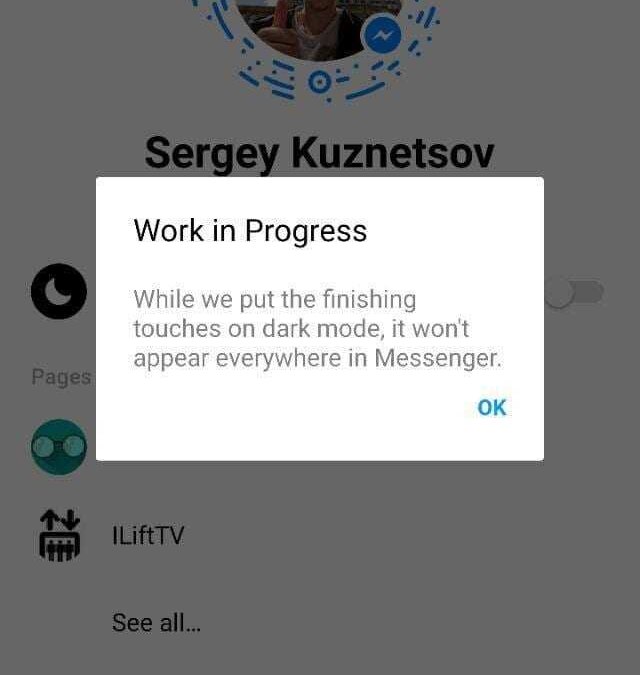 Как включить секретный темный режим Facebook Messenger на Android 7 photo 2019 03 03 08 51 36