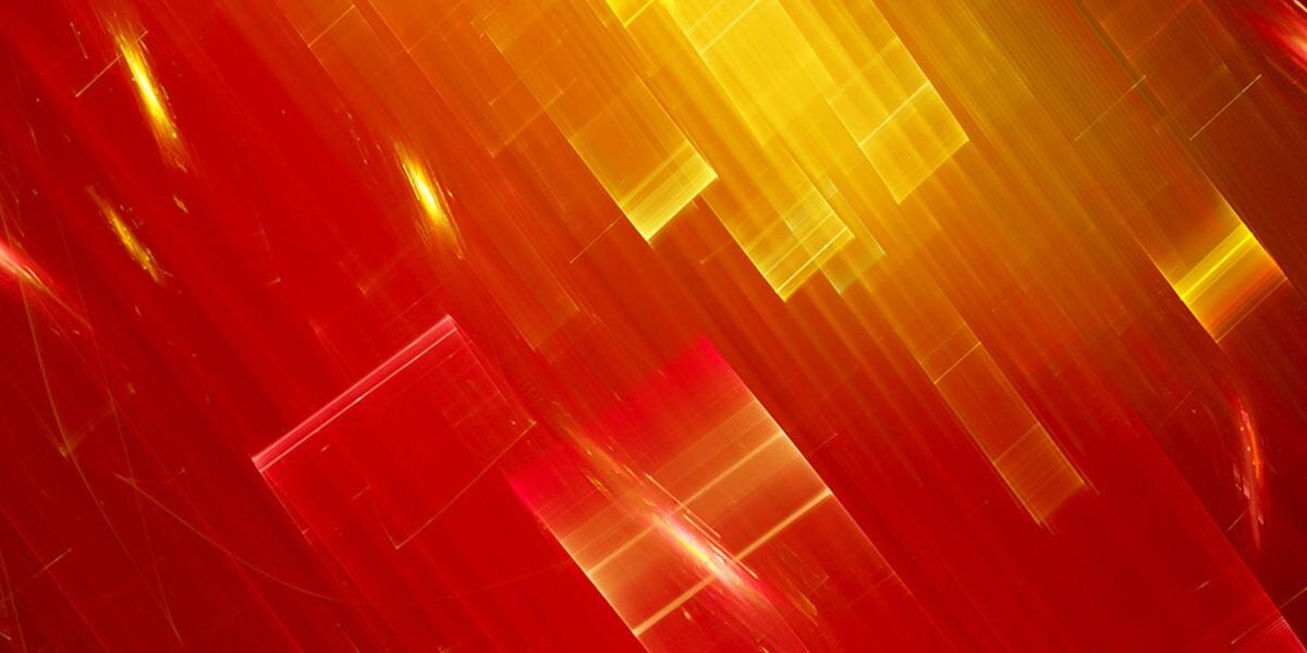 Красочный абстрактный фон с яркими геометрическими фигурами и световыми эффектами