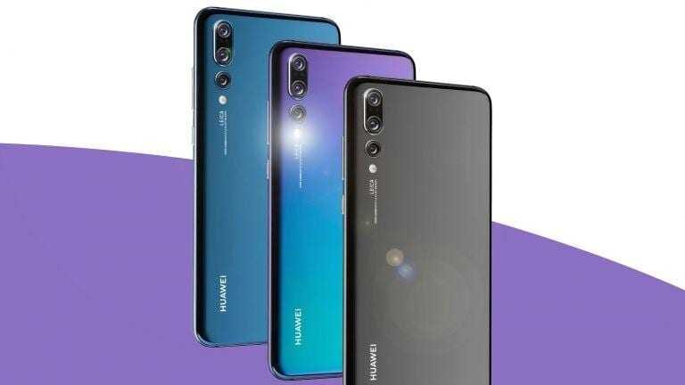 Тройные камеры Huawei P30 и P30 Pro сзади смартфонов