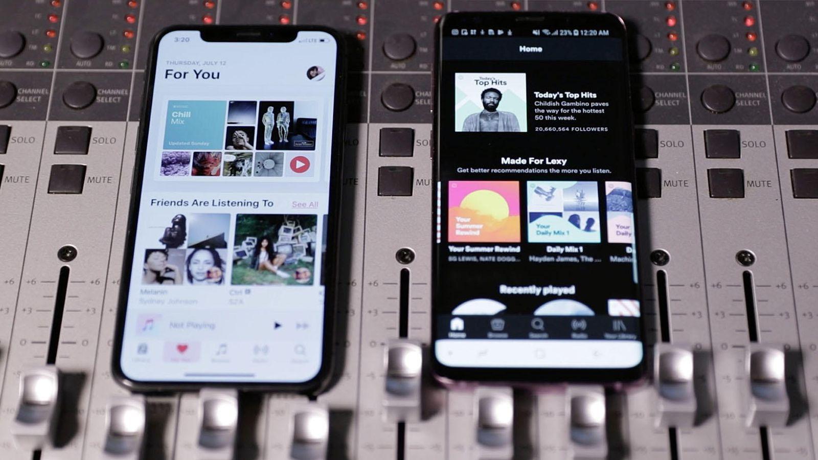 Spotify подает антимонопольную жалобу на Apple (versus applemusic spotify)