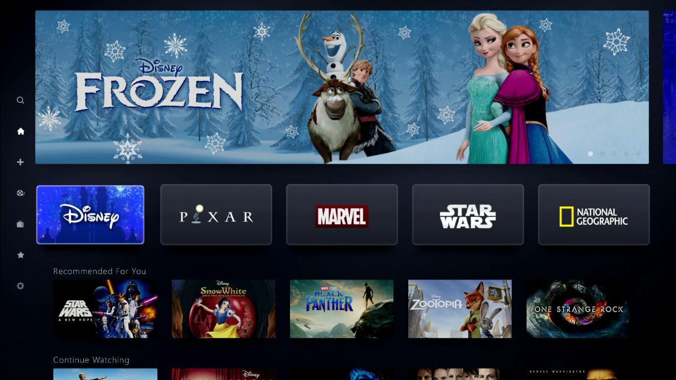 Disney+: всё, что вам нужно знать о новом потоковом сервисе Disney (disney plus investor day screenshots home 5llo)