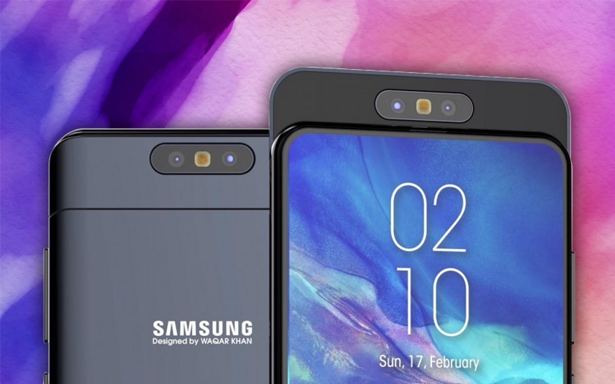 Samsung Galaxy A90 получит поворотную камеру 48 мпикс и дисплей 6,7 дюймов