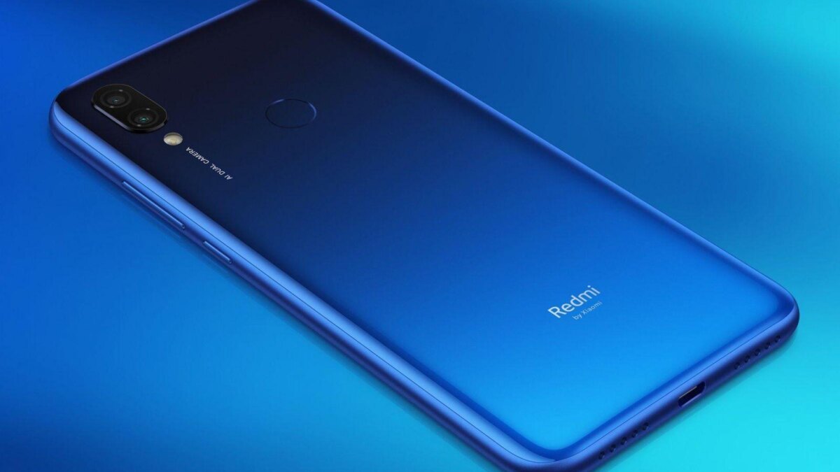 Задняя панель Xiaomi Redmi 7 с двойной камерой и сканером отпечатков пальцев