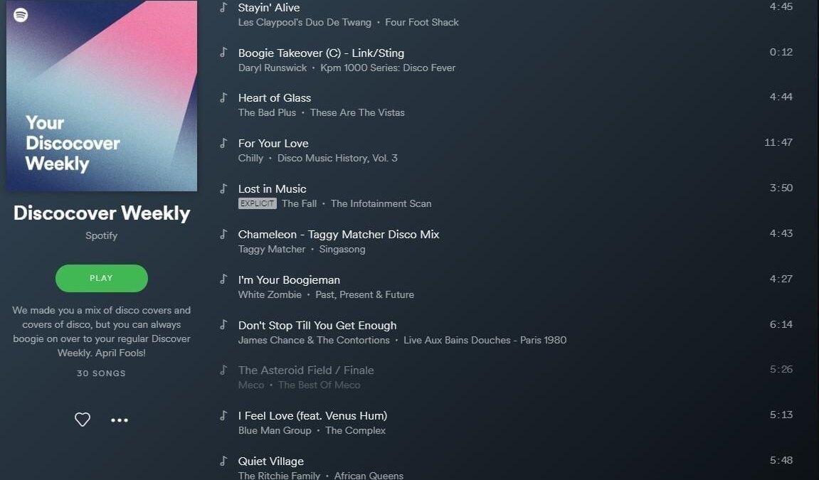 Лучшие техно-шутки и приколы на 1 апреля в 2019 году 5 spotify