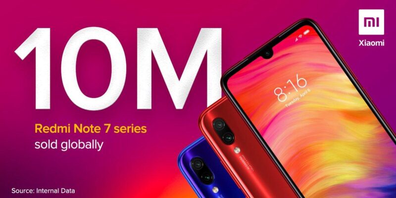 Xiaomi продала 10 миллионов устройств линейки Redmi Note 7 за 129 дней (d7jkxg3u8aazvbx)