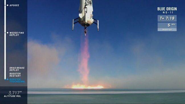 Испытательный полет космического корабля New Shepard от Blue Origin на фото 10 shztluvh2b9ayeqxzyf5jp 650 80