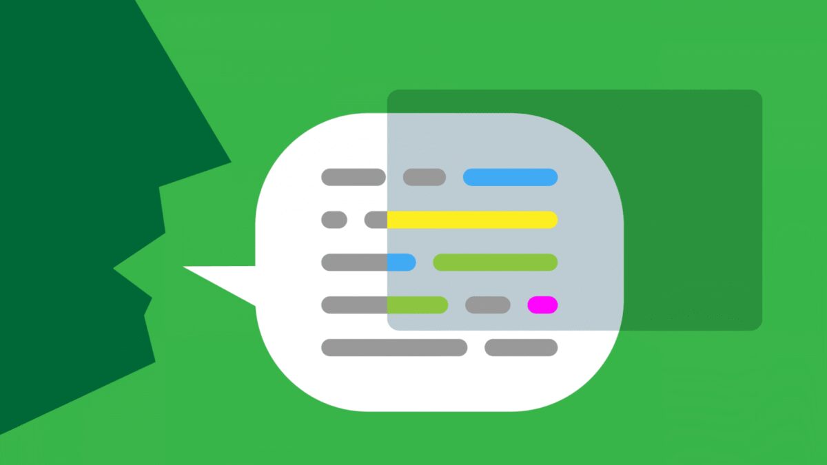 Иллюстрация голосового интерфейса Google Переводчика с выделенными различными голосовыми линиями