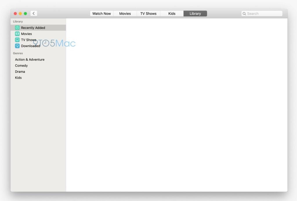 Скриншоты MacOS 10.15 демонстрируют новый интерфейс Apple TV и Apple Music (tv app macos 10.15)