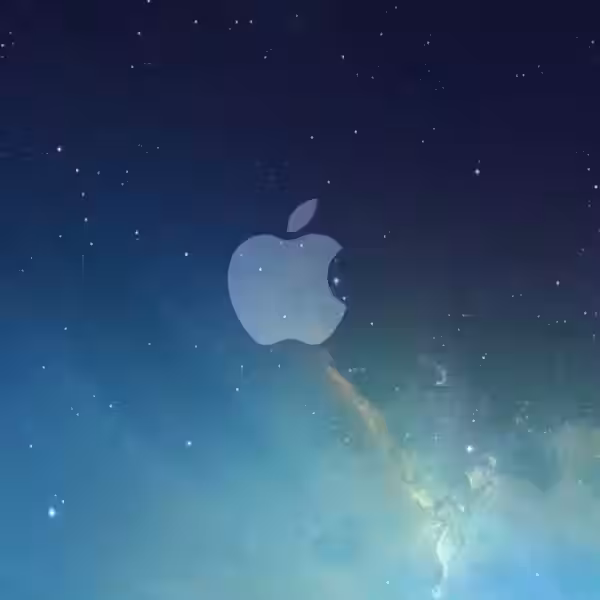 apple logo galaxy wallpaper