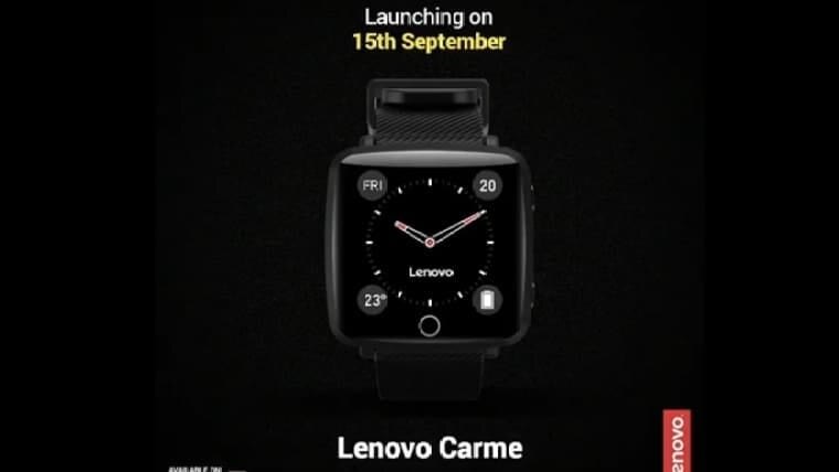 Умные часы Lenovo Carme с круглым дисплеем и интерфейсом часов